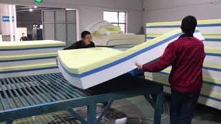 Memory Foam Mattress Production Process [upl. by Izy84]