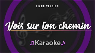 Vois sur ton chemin Les Choristes Karaoke Version  Karaoke Songs with Lyrics Karaoke Instrumental [upl. by Ynetruoc]