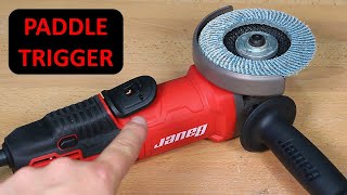 Tool Review Bauer Paddle Trigger Angle Grinder [upl. by Lenci436]