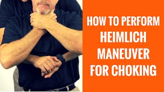 How To Do The Heimlich Maneuver For Choking [upl. by Steen]