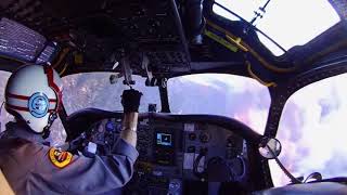 Cockpit View Firefighting Airplane Working A Wildfire [upl. by Gnolb739]