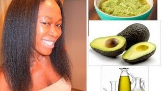 DIY AVOCADO amp OLIVE OIL HAIR CONDITIONER [upl. by Nikolaos]