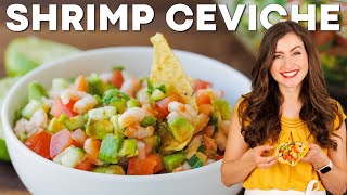 Quick and Easy SHRIMP CEVICHE Recipe [upl. by Enelhtak]