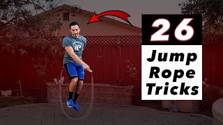 26 Jump Rope Tricks  Beginner to Advanced [upl. by Ecnerual]