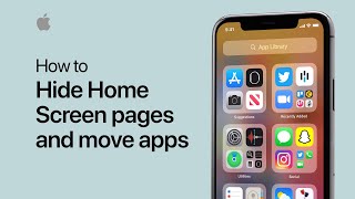 How to hide Home Screen pages and move apps on your iPhone — Apple Support [upl. by Defant]