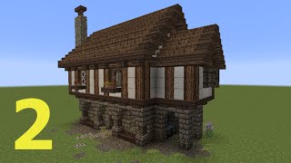 Minecraft Tutorial  Kleines Haus 2 mittelalterlich [upl. by Sammie]