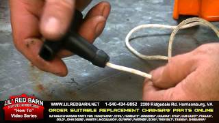 How to Replace the Pull Rope on a Stihl 021 023 025 Chainsaw [upl. by Tracie]