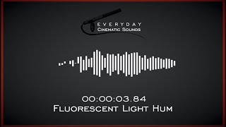 Fluorescent Light Hum  HQ Sound Effect [upl. by Anikehs]