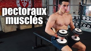 PECTORAUX MUSCLÉ À LA MAISON EN 5 MINUTES [upl. by Aihsena]