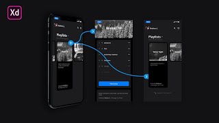 Adobe XD Multiple Interactions Prototype Tutorial [upl. by Imotih930]