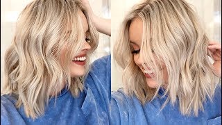 HOW TO EASY WAVES TUTORIAL  Short to Medium Length Hair [upl. by Draneb]