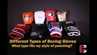 Different Types of Boxing Gloves [upl. by Aurie]