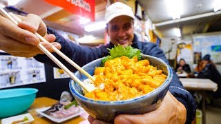 Unbelievable SEA URCHIN Uni Rice Bowl  JAPANESE FOOD in Otaru Hokkaido Japan [upl. by Fried]