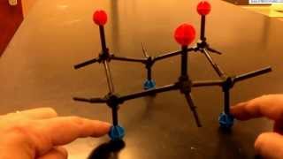 Cyclohexane RingFlip with Molecular Models [upl. by Hendrik]