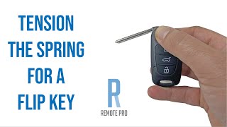 How To Fix a Flip Car Key and Tension the Spring [upl. by Eceela]