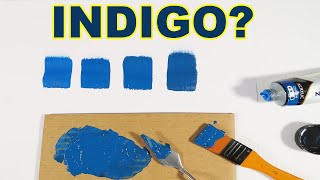 How To Make Indigo Color With Acrylic Paint [upl. by Tatia]