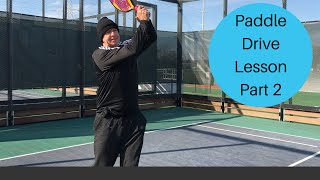 Platform Tennis Drive Lesson  Part 2 [upl. by Damales]