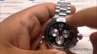 How to Use the TAG Heuer Formula One F1 Mens Quartz Chronograph Date Watch by AuthenticWatchescom [upl. by Assyral]