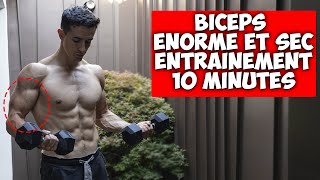 BICEPS ENORME ENTRAINEMENT MAISON 10 MINUTES [upl. by Greenwood]