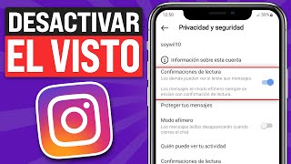 Cómo DESACTIVAR el VISTO en INSTAGRAM 2025 [upl. by Nylram]