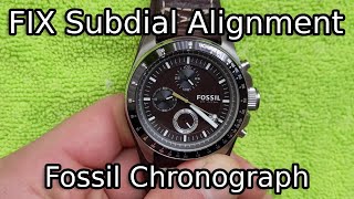 FIX Fossil Chronograph Subdials  How to Reset to Zero [upl. by Erinna]