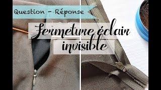 Comment Poser Une Fermeture Eclair Invisible [upl. by Aihsak]