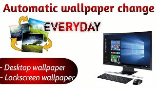 Automatic change wallpaper Everyday  laptop   Hindi [upl. by Shien466]