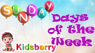 Days of The Week  More Nursery Rhymes amp Baby Song  Kidsberry [upl. by Aihsyla241]