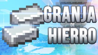 GRANJA DE HIERRO  6 STACKS POR HORA 116  Tutorial Minecraft [upl. by Regdor]