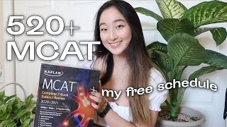 How I Scored 520 on the MCAT  My Study Schedule amp Templates [upl. by Adolfo]