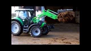 On test Deutz Agrotron K 430 tractor  Stoll ProfiLine FZ20 [upl. by Ajiat]