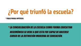 ¿Por que triunfó la escuela [upl. by Peacock]