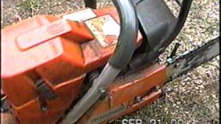 HUSQVARNA 372 XP CHAINSAW IMPULSE LINE REPAIR AND START [upl. by Nna]