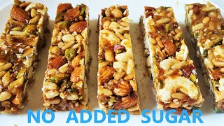 Healthy Nut Bar with Honey without added Sugar  Simple and easy Nut Bar Recipe [upl. by Donalt]