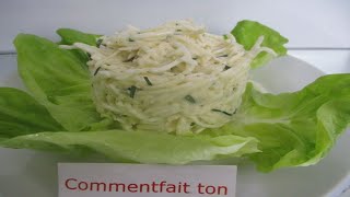 CELERI REMOULADE  Comment faire du céleri rémoulade MAYONNAISE céleri râpé ideerecette food [upl. by Atina]