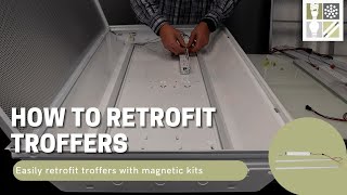 LED Troffer Retrofit Kit  How to Retrofit Fluorescent Troffer Lights [upl. by Ford966]