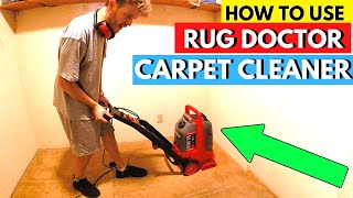 How To Use A Rug Doctor Carpet Cleaning Machine Real Life DIY [upl. by Novikoff28]