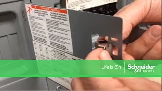 Installing Cover Door Latch and Spring on QO™ amp Homeline Load Centers  Schneider Electric [upl. by Adyam]