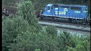 Horseshoe Curve Minor Derailment on July 31 1991 [upl. by Cirle]