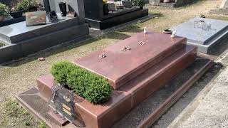 Tombe de C Jerome cimetière de louest a Boulogne Billancourt [upl. by Aiet779]