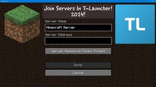 How To Play Servers In TLauncher 2024 [upl. by Asiret490]