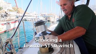 How to service a winch Lewmar Ocean ST50 or similar [upl. by Sinegra18]