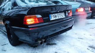 Bmw E36 Coupe łuututtuuttu odcięcie zapłonu  sound exhaust [upl. by Inafit229]