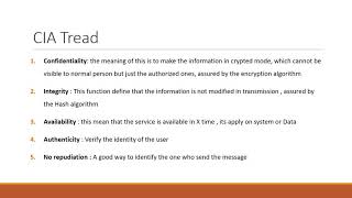 cest quoi la confidentialité lintégrité et la disponibilité CIA [upl. by Cherian]