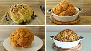 Whole Roasted Cauliflower – 4 Delicious Ways [upl. by Pressey412]