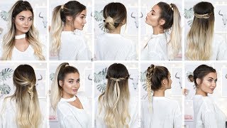 10 EASY HEATLESS BACK TO SCHOOL HAIRSTYLES [upl. by Agnew]