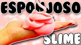 Tutorial Haz SLIME ESPONJOSO facil  Sin BORAX [upl. by Enohs]