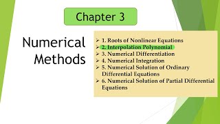 NUMERICAL METHODS Interpolation Polynomials Lagrange amp Newton divided difference interpolation [upl. by Park]