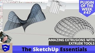 AMAZING Extrusions in SketchUp with Extrude Tools  ALL TOOLS EXPLAINED  Extension of the Week 47 [upl. by Iramo]