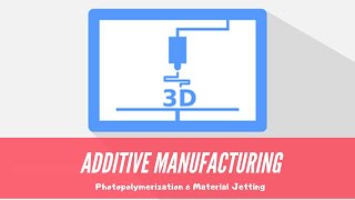 Photopolymerization SLA l material jetting l Additive Manufacturing [upl. by Htial]